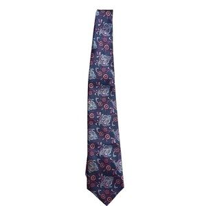 Vintage Etienne Aigner Grey Pink Floral Men’s Tie